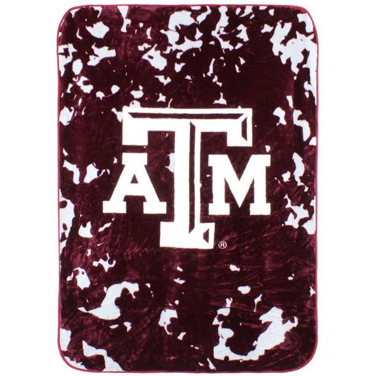 College Covers Texas A&M Aggies Huge Raschel Throw Blanket, Bedspread, 86" x 63"