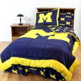 thumbnail image 1 of College Covers University of Michigan Wolverines Bed Set Bed in a Bag Comforter Bedding Set, 1 of 4