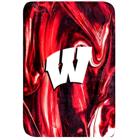 College Covers Wisconsin Badgers Sublimated Soft Throw Blanket, 30" x 40"