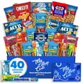 thumbnail image 1 of My ​College​ Crate - 40 Piece Small ​Care Package - Snack Box Variety Pack for Adults - Bulk Food Box ​with​ Candy, Chips, Granola Bars, Nuts, Pop Tart, 1 of 7