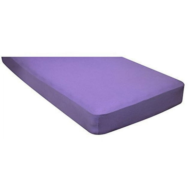 College Dorm 100 Jersey Knit Cotton Pillowcases Purple (2 Pack