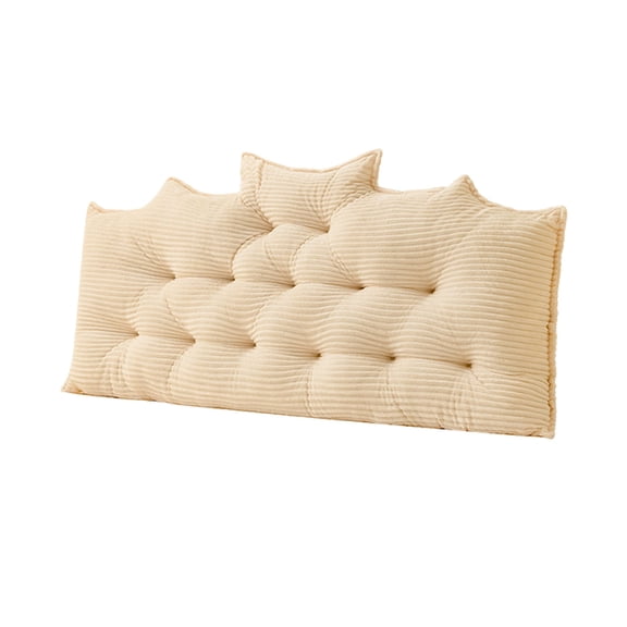 College Dorm Bed Bolster Pillow Long Reading Rectangular Headboard Pillow Backrest Support Cushion for Sitting in Bed Daybed Pillows Soft (White - 39.4 × 19.7 Inches)