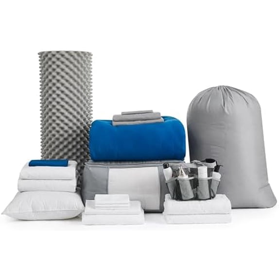 College Dorm Bedding Pack - Twin XL Coma Inducer - Snorze True Blue$$Home Decor, Kitchen, & Other