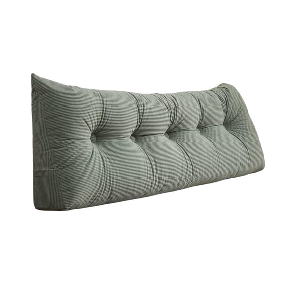 College Dormitory Double Bed Headboard Pillow, Reading Pillow With Side Pocket, Ergonomic Back Support Cushion For Dorm Sofa Bunk Bed Daybed