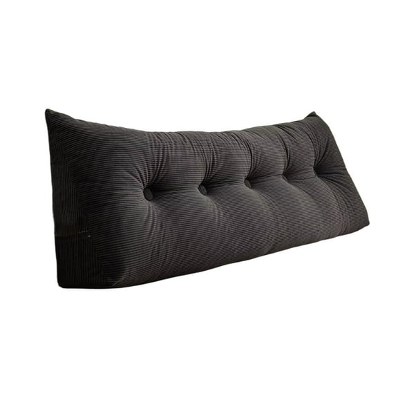 College Dormitory Double Bed Wedge Reading Pillow Upholstered Headboard Plush Backrest Multi-Purpose Support for Bunk Bed Sofa Bed Dorm Room with Side Pocket