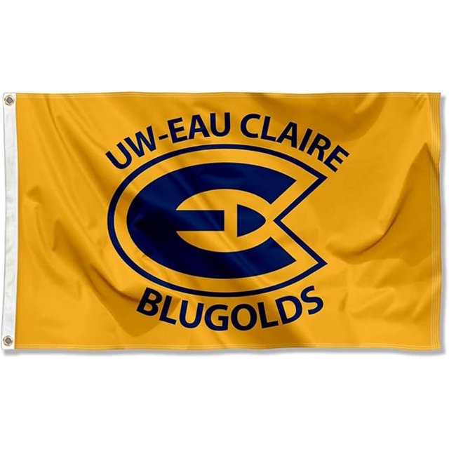 College Flags & Banners Co. Wisconsin Eau Claire Blugolds 3x5 Foot Flag