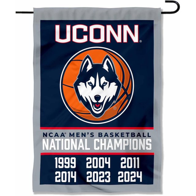 College Flags & Banners Co. Connecticut Huskies 6 Time Basketball