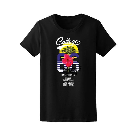 College Flower Basketball Tee Women's -Image by Shutterstock