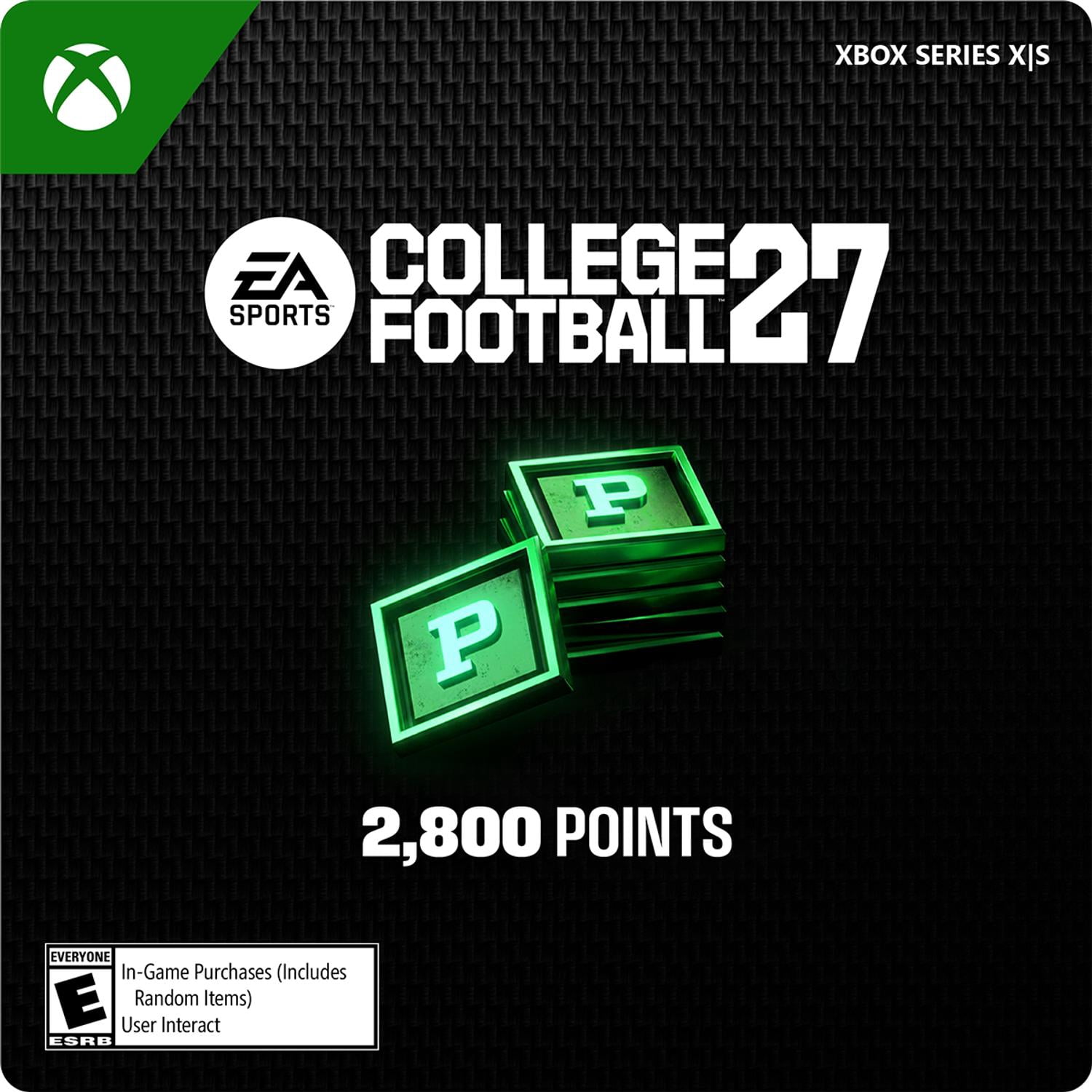 College Football 27: 2800 College Football Points - XBOX Series X|S [Digital]