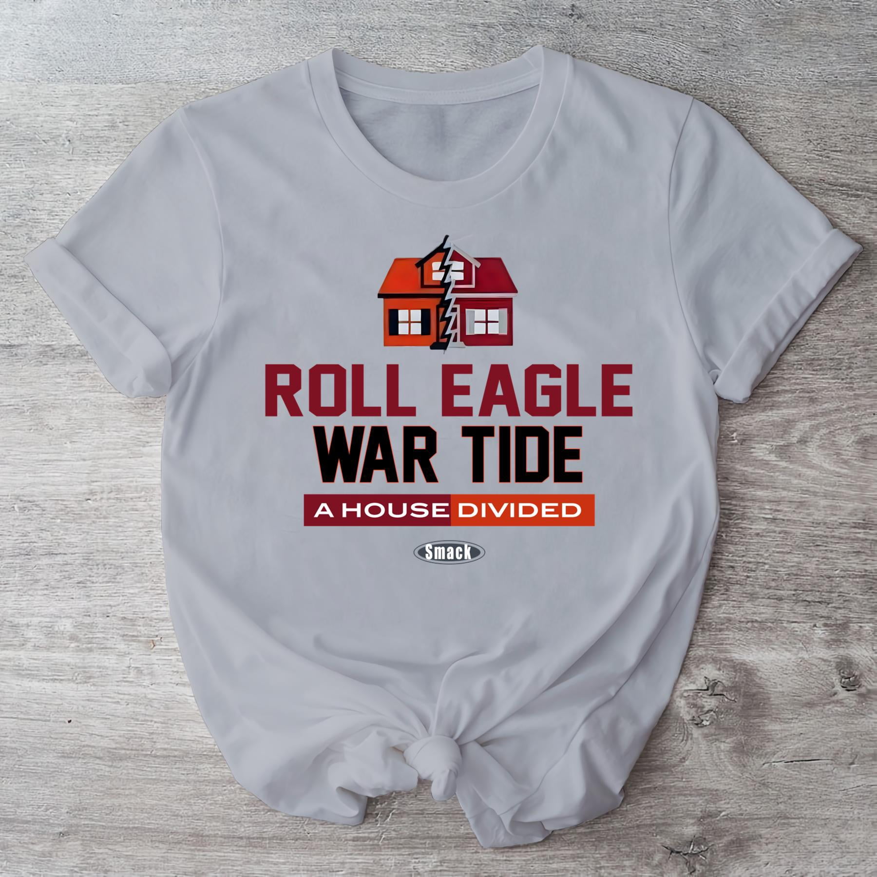 Football Rivalry Design College Football Rivalry Graphic T-shirt, House Divided Design ...