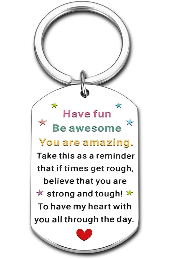 Off to College Gift Back to School Supplies for Teen Inspirational Keychain Gifts for Her First Day of School Gifts for Teenagers Chirstmas Stocking Stuffers for Kids