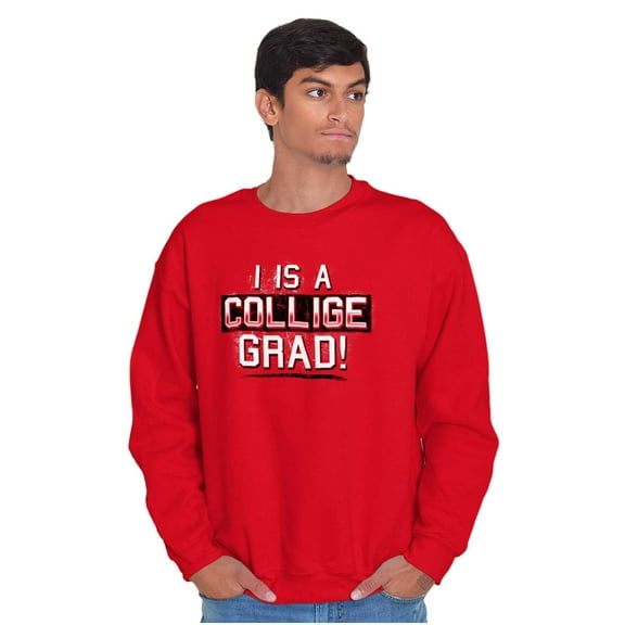 College Grad Class Degree Educated Unisex Plus Fleece Graphic Sweatshirt Brisco Brands 2X