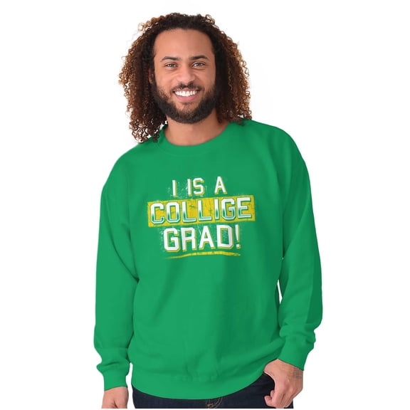 College Grad Class Degree Educated Unisex Plus Fleece Graphic Sweatshirt Brisco Brands 2X