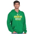 thumbnail image 1 of College Grad Class Degree Educated Zip Up Hoodie Men's Women's Brisco Brands 4X, 1 of 6