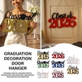 thumbnail image 1 of College Graduation Decorations 2026, BlackandGold Party Decorations, 16.9*8.9in, Wooden Decor, Classof2026 Decorations, Graduation Party, 1 Pc, 1 of 6