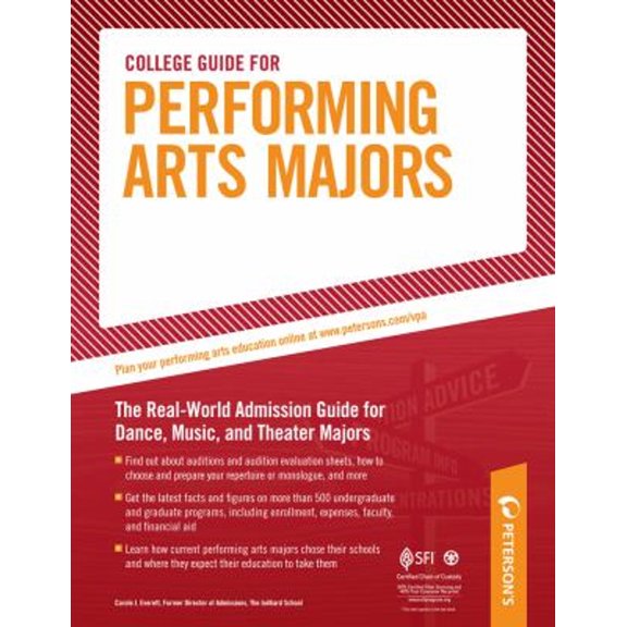Pre-Owned Peterson's College Guide for Performing Arts Majors (Paperback) 076892698X 9780768926989