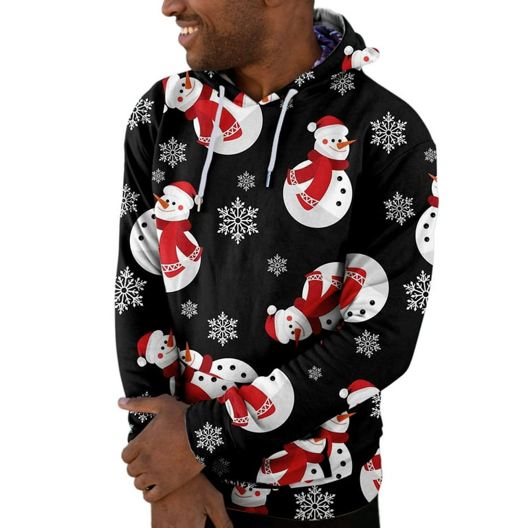  HUCHPI mens christmas sweatshirt polo pullover for men
