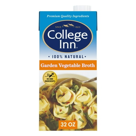 College Inn 100% Natural Garden Vegetable Broth, 32 oz Carton