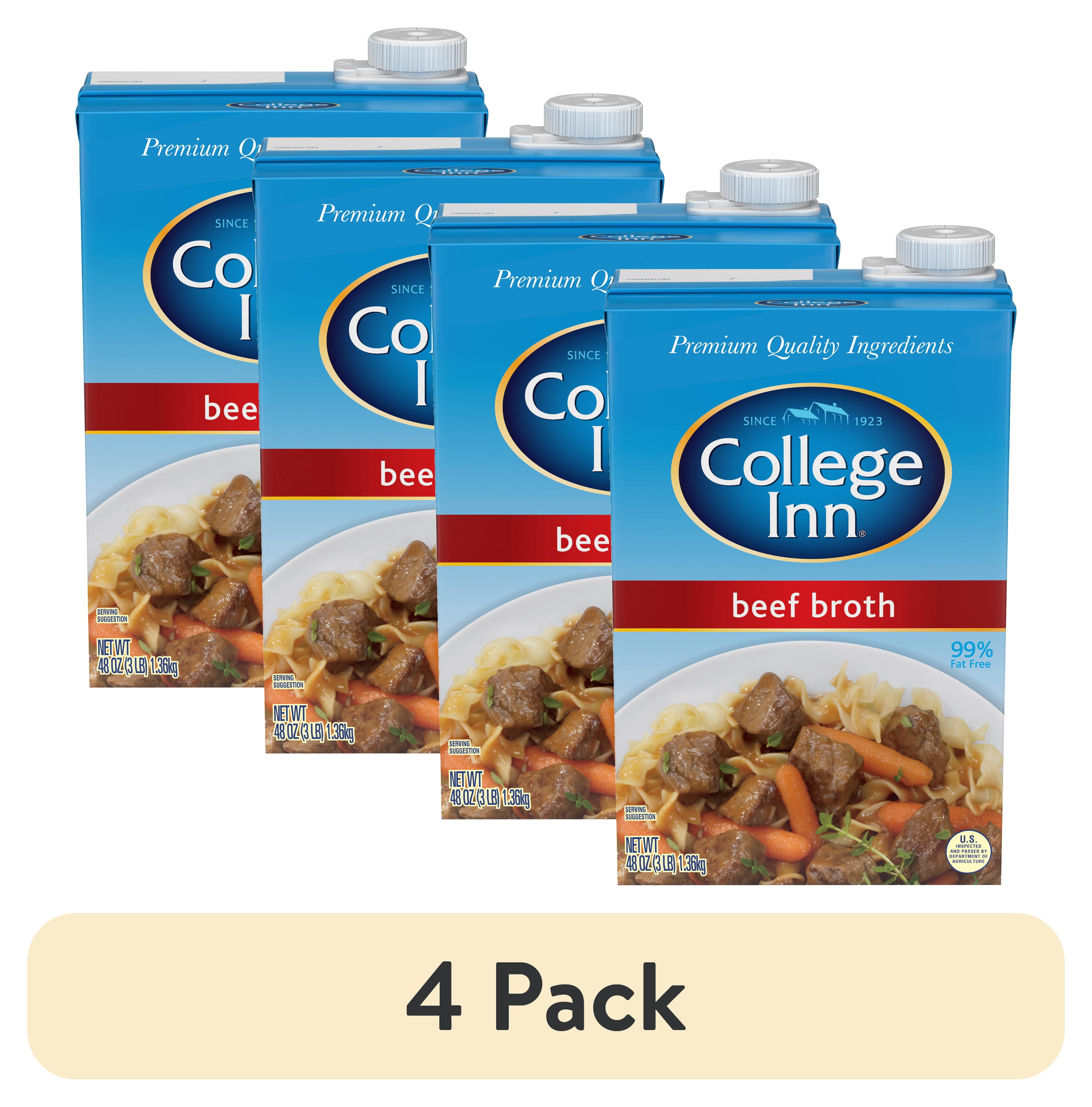 (4 pack) College Inn Beef Broth, 48 oz Carton