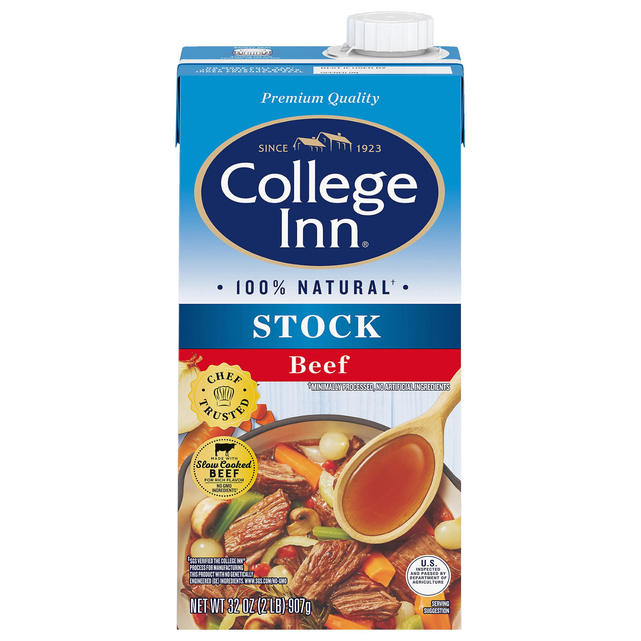College Inn Beef Stock, 32 oz Resealable Carton