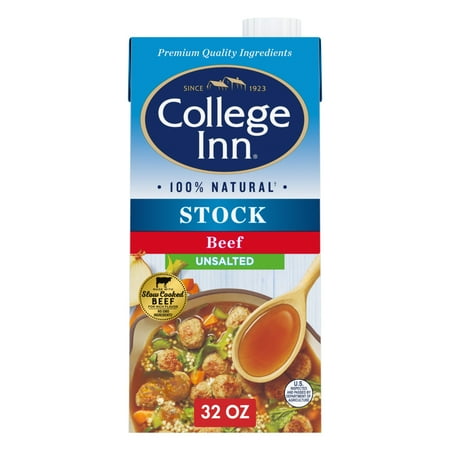 College Inn Unsalted Beef Stock, 32 oz Carton