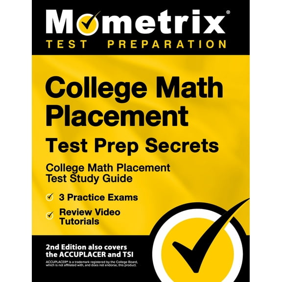 College Math Placement Test Prep Secrets [2nd Edition]