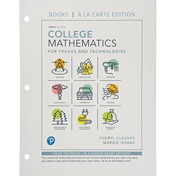 Pre-Owned College Mathematics for Trades and Technologies Paperback