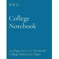 thumbnail image 1 of College Notebook: 100 Pages 8.5" X 11" Notebook College Ruled Line Paper, (Paperback), 1 of 1