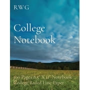 College Notebook 100 Pages 8.5" X 11" Notebook College Ruled Line Paper, Paperback