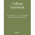 thumbnail image 1 of College Notebook: 100 Pages 8.5" X 11" Notebook College Ruled Line Paper, (Paperback), 1 of 1