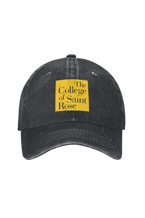 College Of Saint Rose Hat Adult Adjustable Classic Washed Casquette Cap Hat Baseball Cap