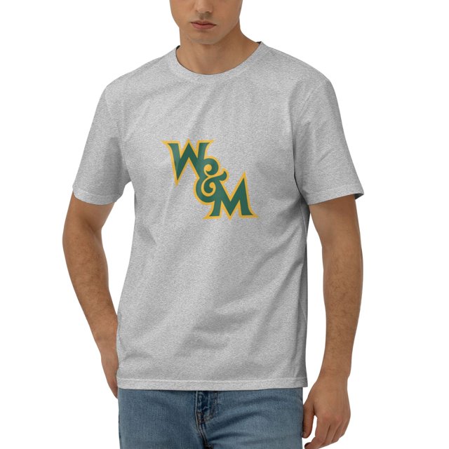 College Of William And Mary Men'S 170g Combed Cotton Short Sleeve T