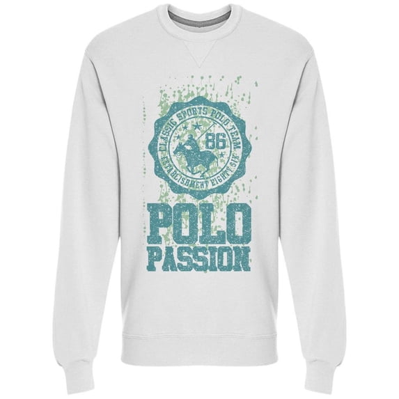 College Polo Passion Sweatshirt Men -Image by Shutterstock, Male x-Large