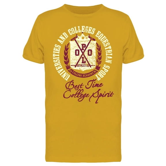 College Polo Sports T-Shirt Men -Image by Shutterstock, Male Small