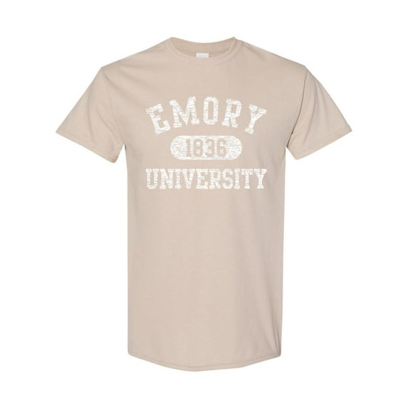 College Pride Graphic With Vintage Emory Spirit And Academic Vibe T-Shirt, for men & women, up to size 5XL