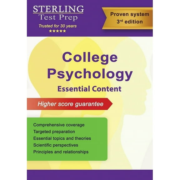 College Psychology: Study Guide Essential Content for College Students, (Paperback)
