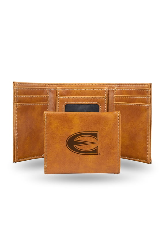 College Rico Industries Emporia State  Brown Laser Engraved Trifold Laser Engraved Tri-Fold Wallet - Men's Accessory