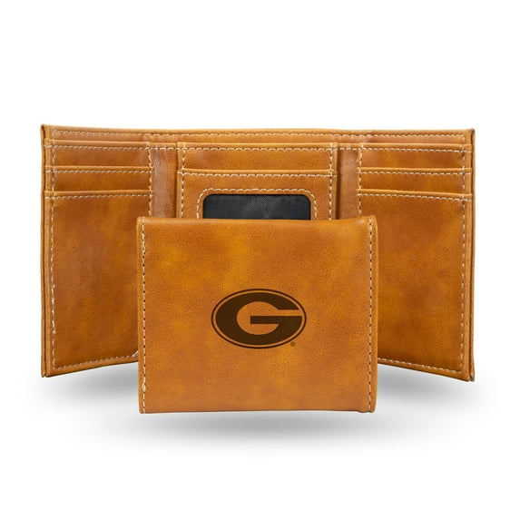 College Rico Industries Grambling State Tigers Brown Laser Engraved Trifold Laser Engraved Tri-Fold Wallet - Men's Accessory
