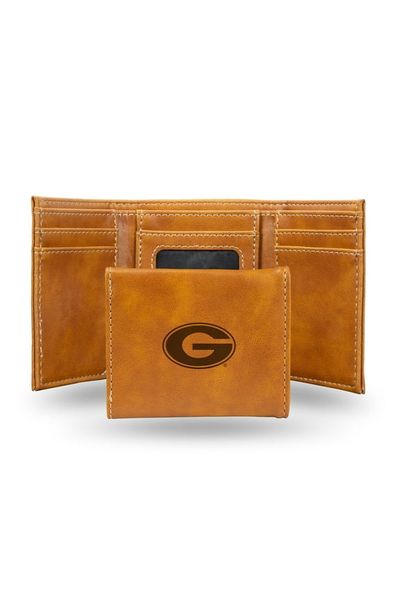 College Rico Industries Grambling State Tigers Brown Laser Engraved Trifold Laser Engraved Tri-Fold Wallet - Men's Accessory