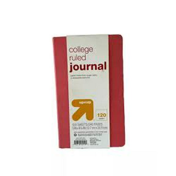 College Ruled Journal, Red, 5 x 8 1/4, 240 Pages