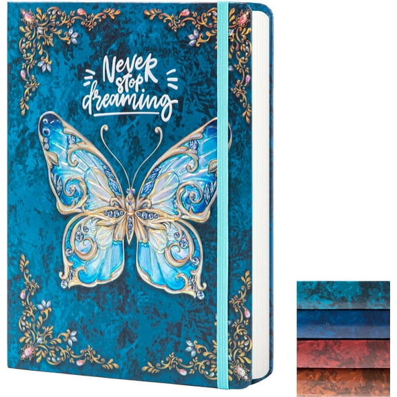 College Ruled Journal for Writing-B5 3D Butterfly Embossed Hardcover notebooks