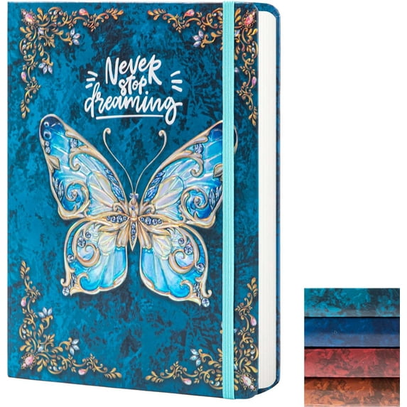 College Ruled Journal for Writing-B5 3D Butterfly Embossed Hardcover notebooks