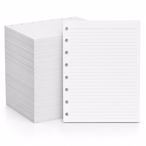 College Ruled Lined Paper Pack of 300 Sheets Mini Binders 5-1/2" x 8-1/2