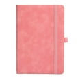 thumbnail image 1 of College Ruled Paper Hardcover Notebook with 200 Pages Thick Paper A5 Size for Student Diary, Expandable Inner Pockets, Ribbon Bookmark, Elastic Closure Notebook College Ruled, 1 of 6