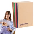 thumbnail image 1 of College Ruled Poly Composition Book, Kraft Paper Subject Book for Home Office,6.97" x 9.92",F,B5 60Pages, 1 of 9