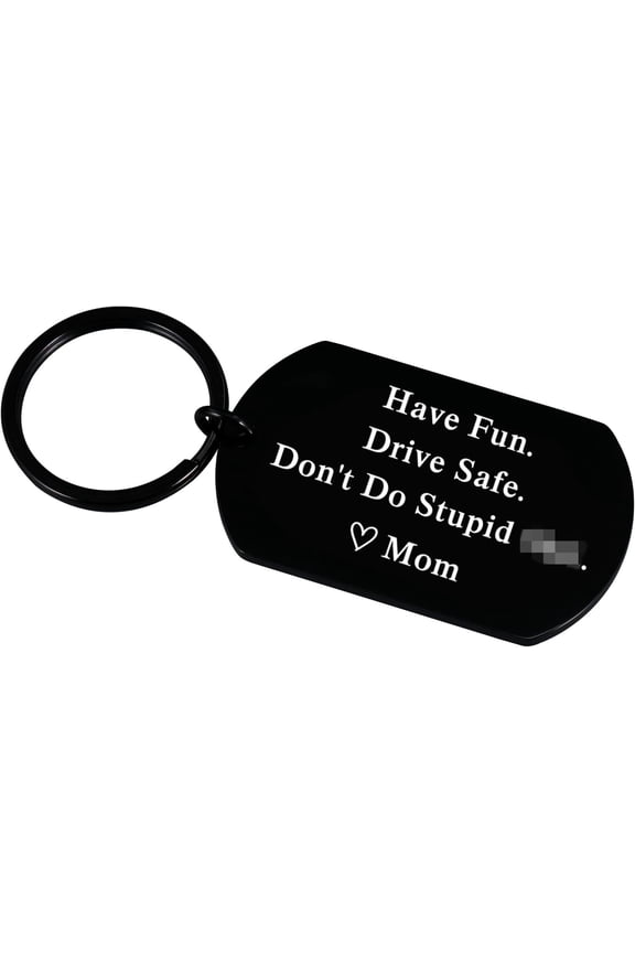 College School Supplies for Son Daughter Don't Do Stupid St Keychain Gifts from Mom Birthday Christmas Gifts for Teenagers Boys Girls Drive Safe Gifts for Him Her Teen New Driver Gifts