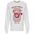 thumbnail image 1 of College Sports 1982 Graphic Sweatshirt Men -Image by Shutterstock, Male Medium, 1 of 2