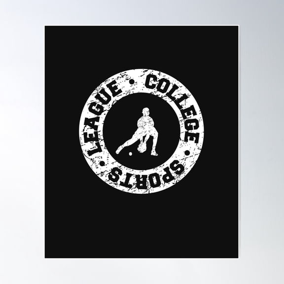 College Sports League. Baseball Team Team Sport Poster Wall Art, Modern Wall Decor For Living Room Bedroom, 8x12 UNFRAMED