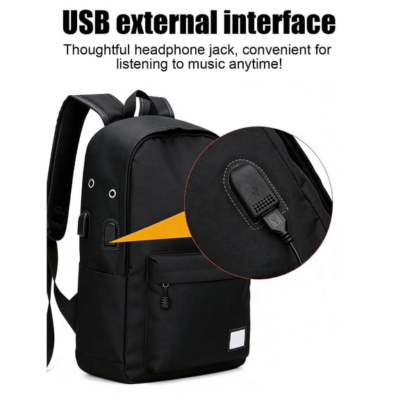 College Style Large Capacity Backpack, 17.72x13.39x5.12 Inch Casual ...