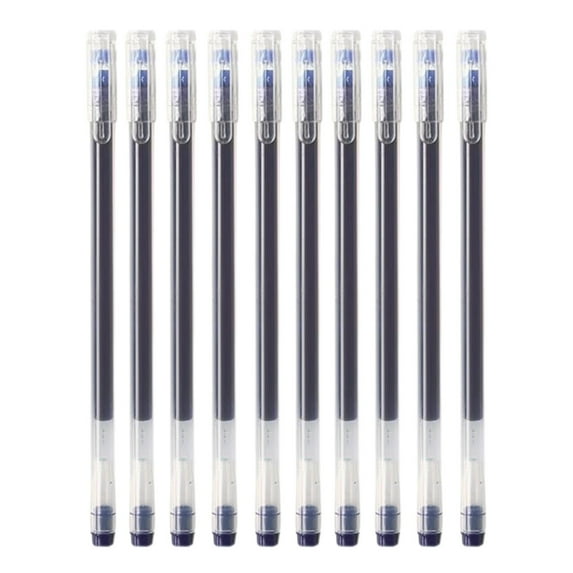 College Supplies, 10 Pack Large Capacity Fast Drying Basic Blackness And Red And Bule Gel Pens Write Smoothly 1ml, Teacher Gifts